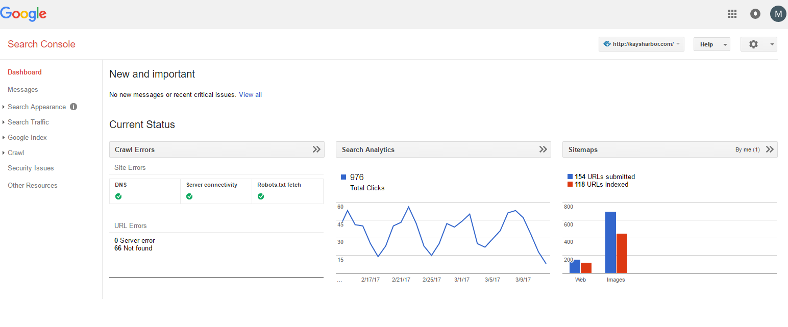 Google search console